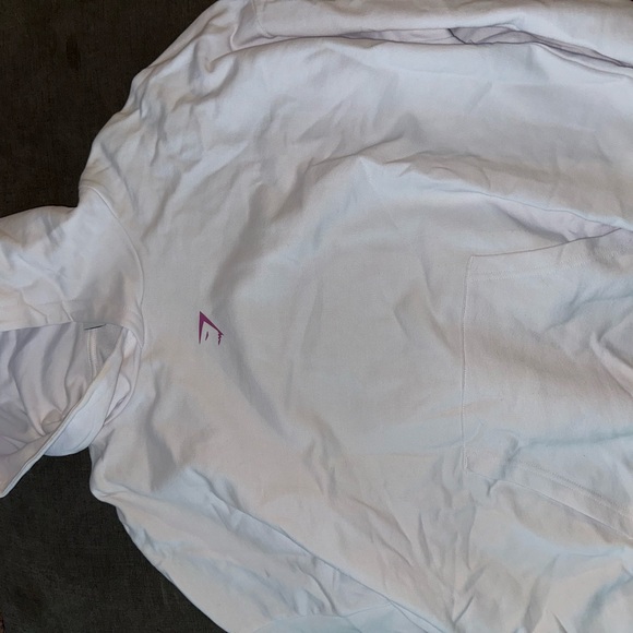 Gymshark Men's Crewneck Sweater in White and Purple - Picture 2 of 2